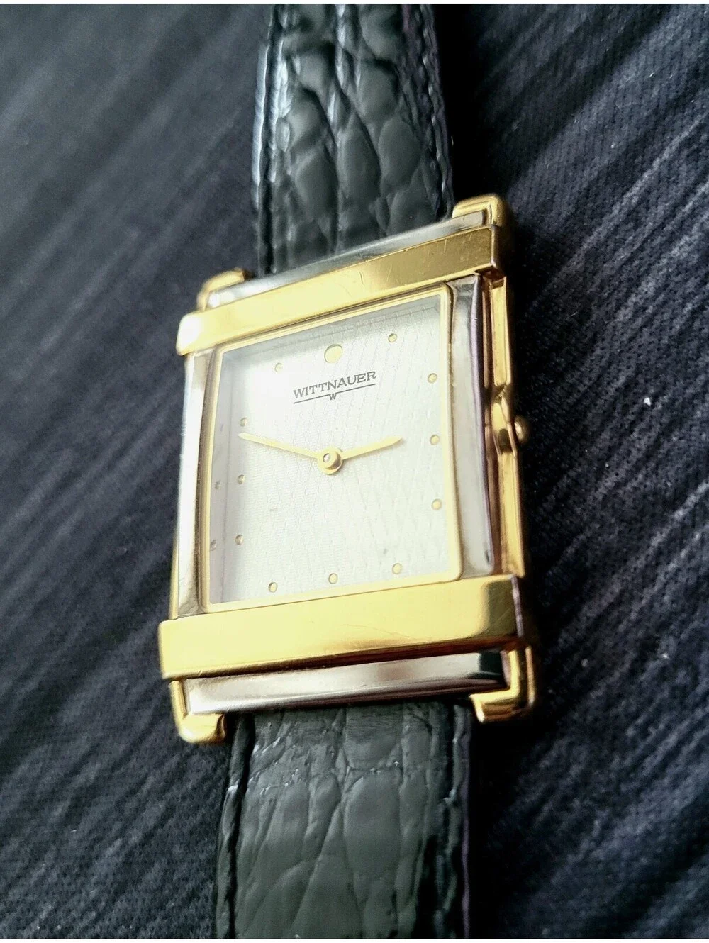 Rare Avant Garde Wittnauer Manhattan Swiss Mens Tank Watch